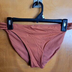 Roxy Rose Pink Hipster Bikini Bottoms, Size M/10